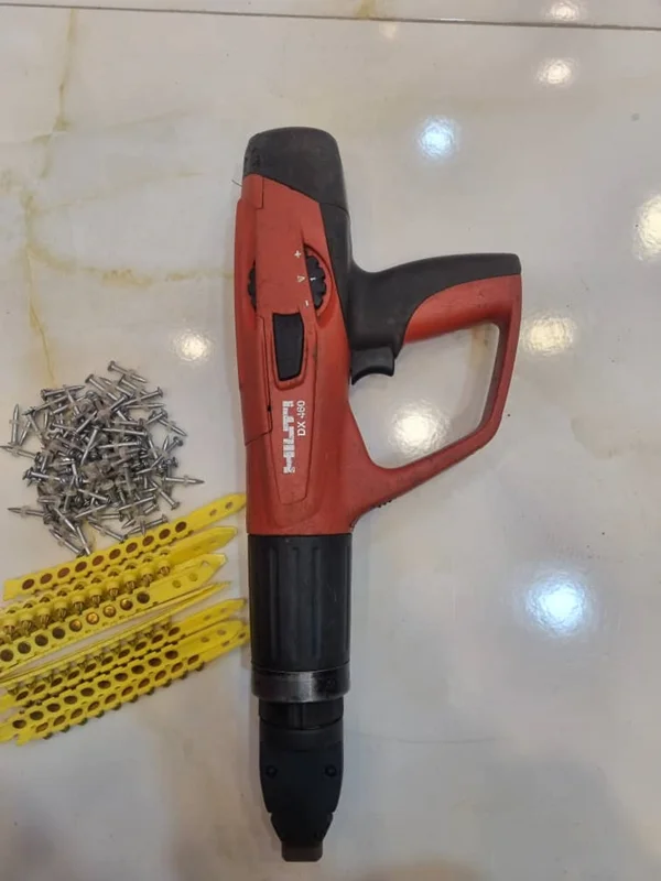 میخکوب بتن و فولاد هیلتی مدل dx_460 استوک اصل، ویدئو تست پائین صفحه