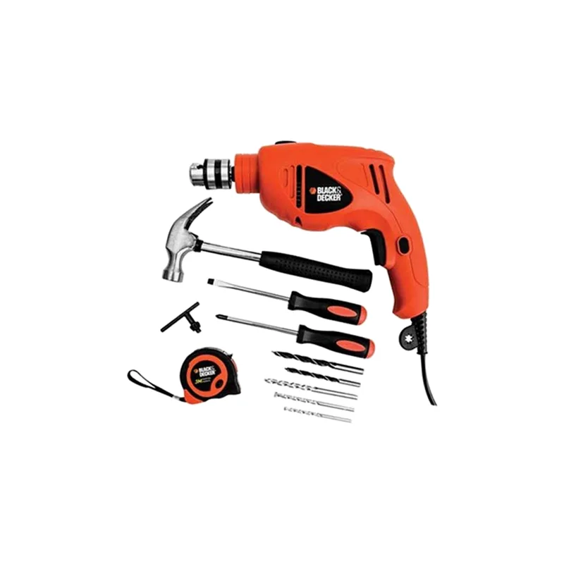 دریل چکشی 500 وات 9 پارچه بلک اند دکر مدل 500W_9P اصلی