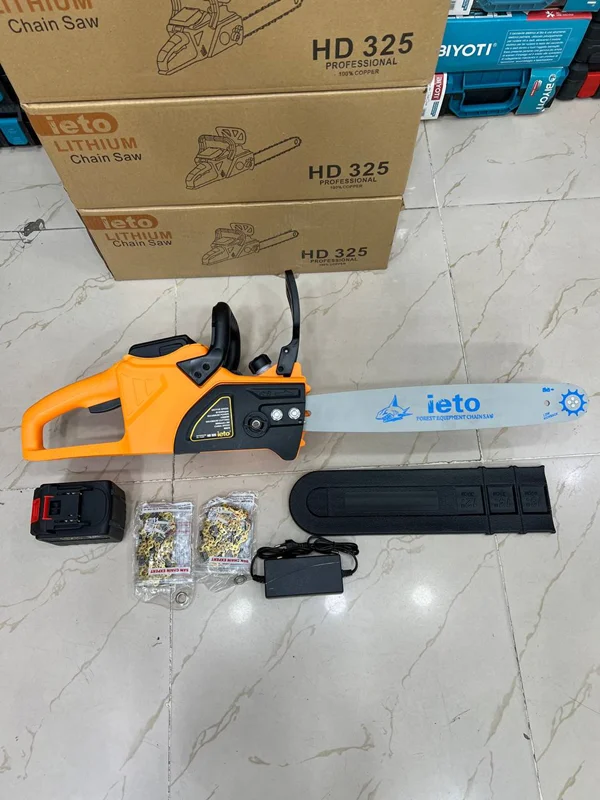 اره شارژی 42 ولت 15 سلولی 40 سانت با زنجیر اضافه ایتو مدل 45cm_42V، ویدئو تست پائین صفحه